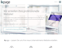 Tablet Screenshot of kpage.de